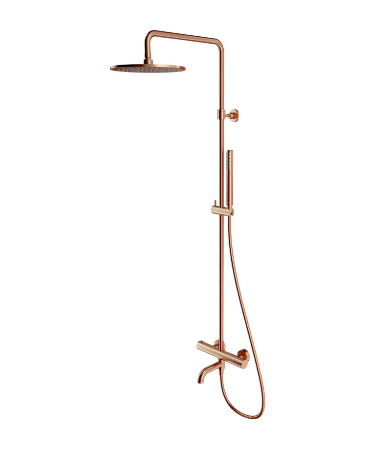 Omnires Y termostatyczny system wannowy natynkowy miedź szczotkowana Y1234CPB