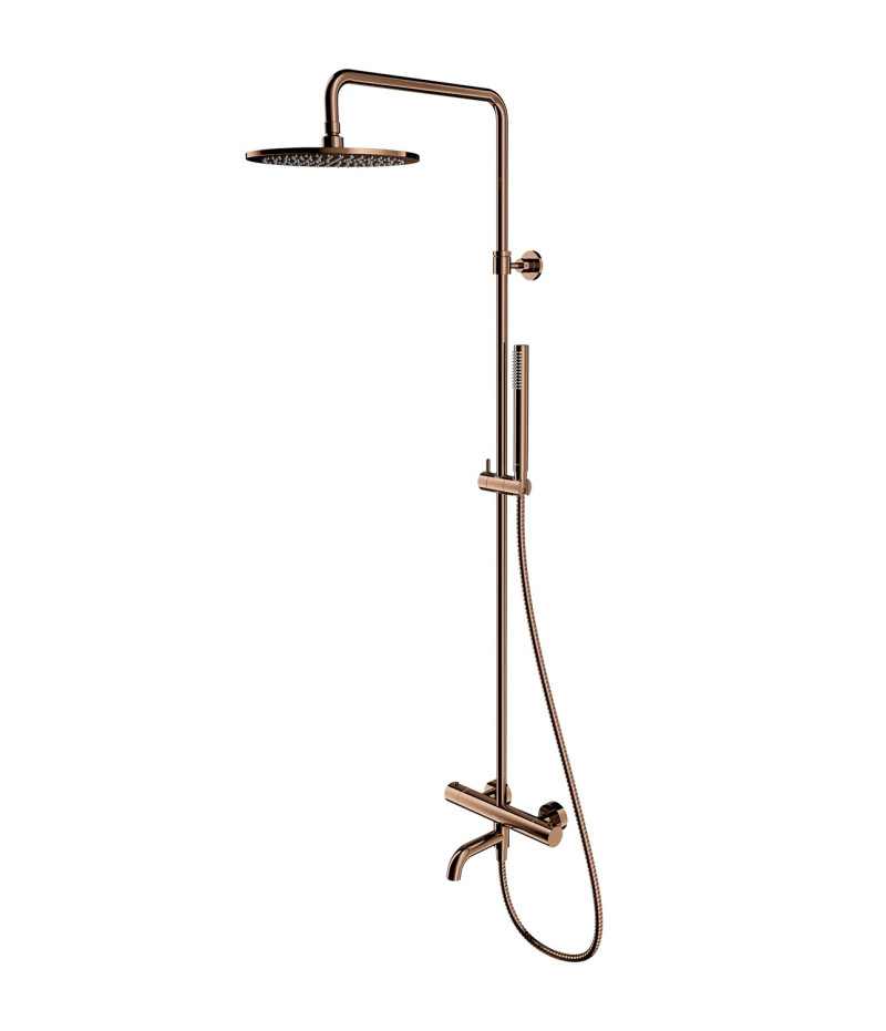 Omnires Y termostatyczny system wannowy natynkowy miedź połysk Y1234CP