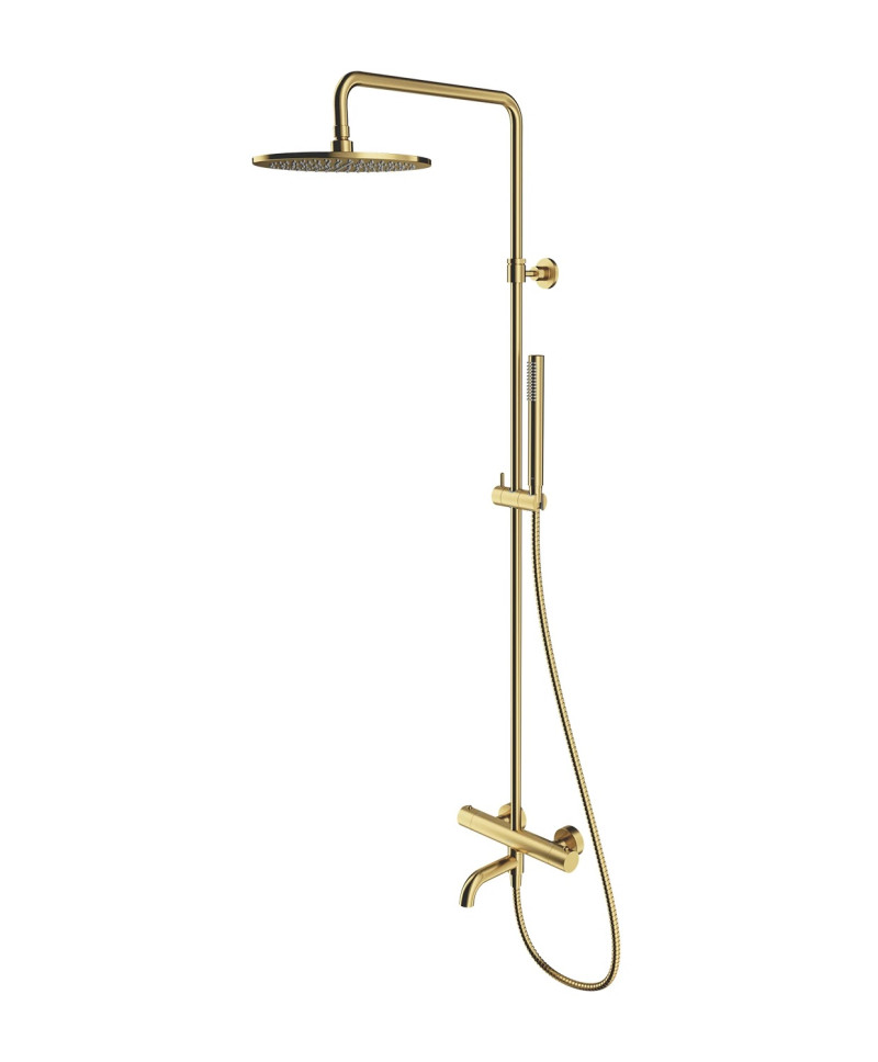 Omnires Y termostatyczny system wannowy natynkowy mosiądz szczotkowany Y1234BSB