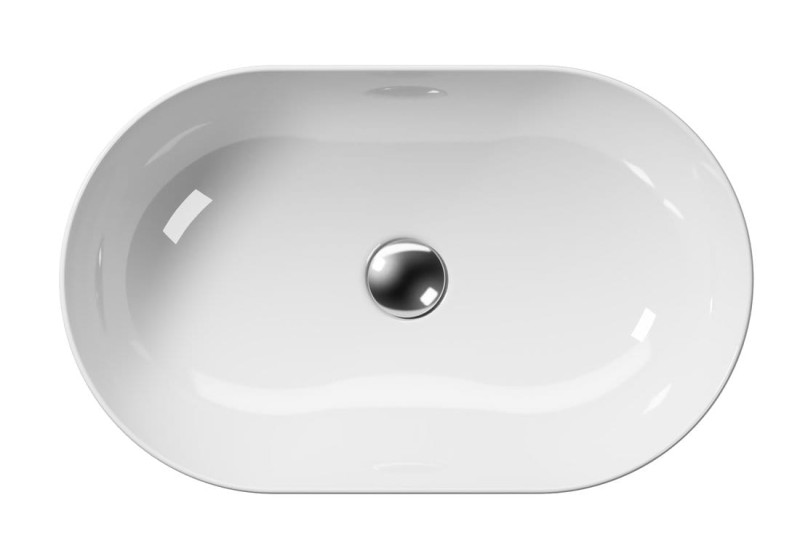 GSI Pura umywalka nablatowa 60x37 cm biały połysk extraglaze 883411