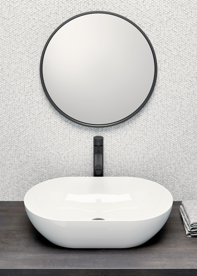 GSI Pura umywalka nablatowa 60x37 cm biały połysk extraglaze 883411