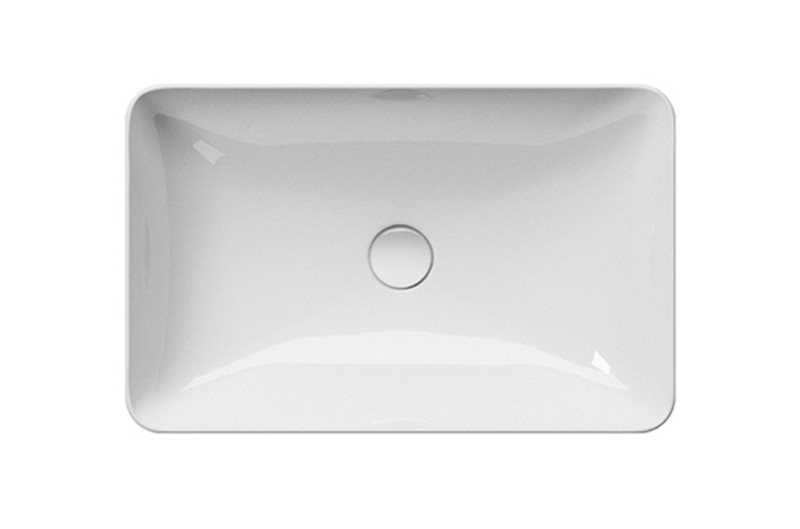 GSI Pura umywalka nablatowa/wpuszczana w blat 60x38 cm biały połysk extraglaze 883711