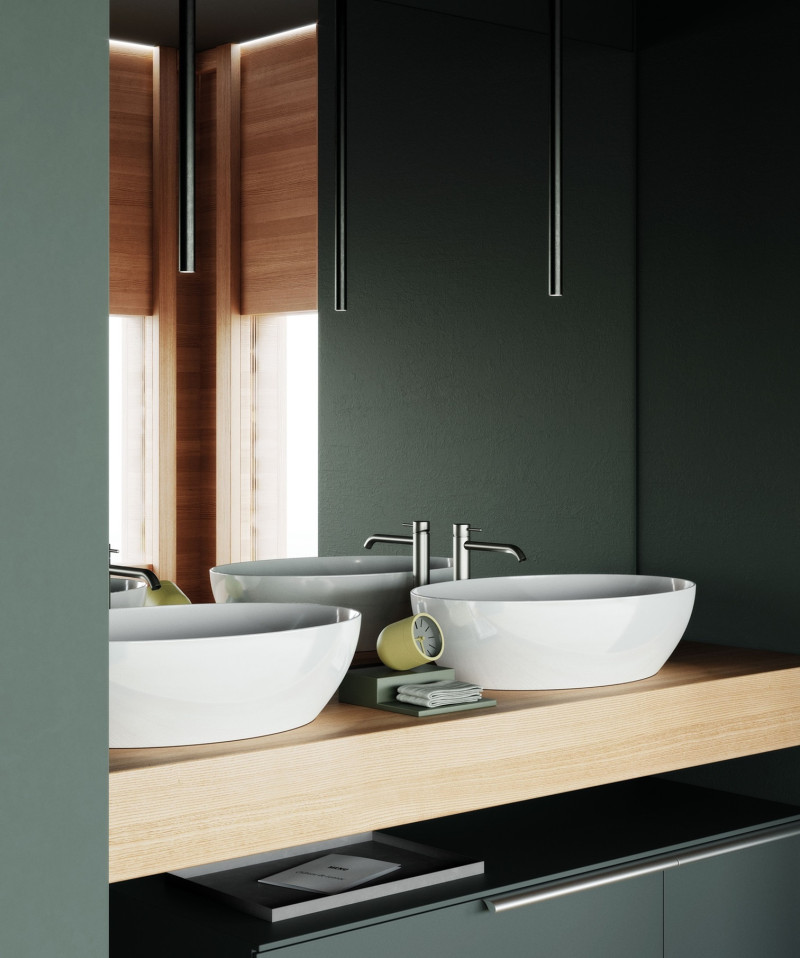 GSI Pura umywalka nablatowa 50x35 cm biały połysk extraglaze 886011