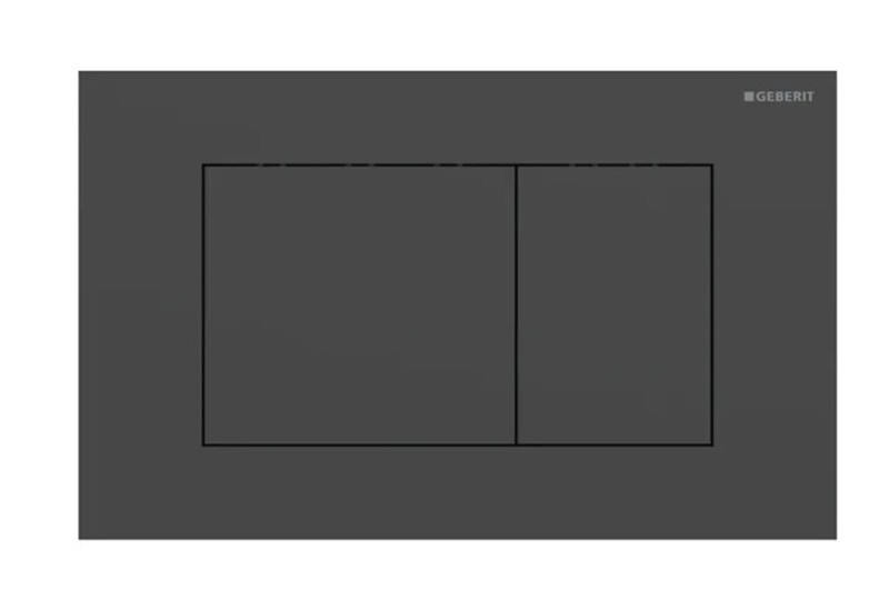 Geberit Sigma 40 przycisk prostokątny do stelaża stal czarny mat easy to clean 115.629.14.1