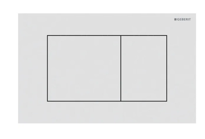Geberit Sigma 40 przycisk prostokątny do stelaża stal biały matowy easy to clean 115.629.JT.1