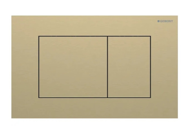 Geberit Sigma 40 przycisk prostokątny do stelaża stal mosiądz szczotkowany easy to clean 115.629.QF.1