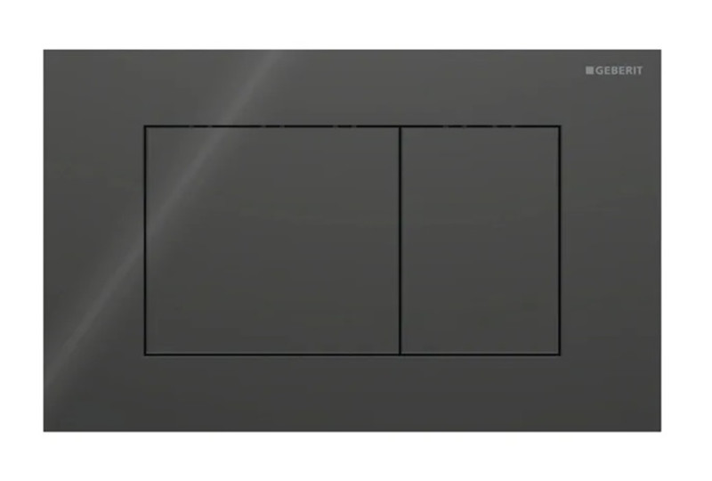 Geberit Sigma 40 przycisk prostokątny do stelaża szkło czarny 115.629.SJ.1