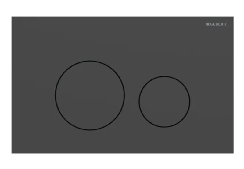 Geberit Sigma 40 przycisk okrągły do stelaża stal czarny mat easy to clean 115.628.14.1