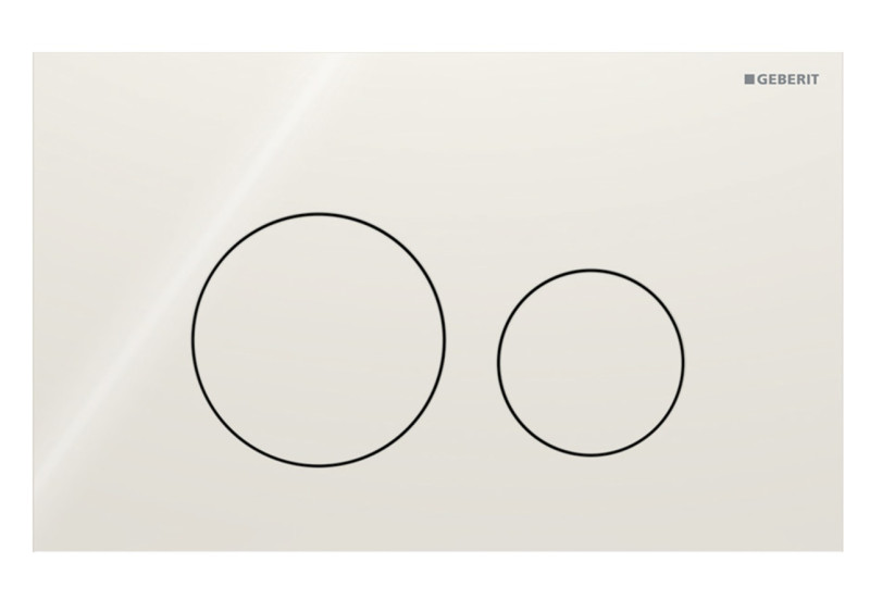 Geberit Sigma 40 przycisk okrągły do stelaża szkło piaskowy szary 115.628.JL.1