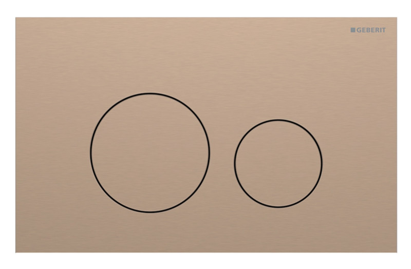 Geberit Sigma 40 przycisk okrągły do stelaża stal czerwone złoto szczotkowane easy to clean 115.628.QB.1