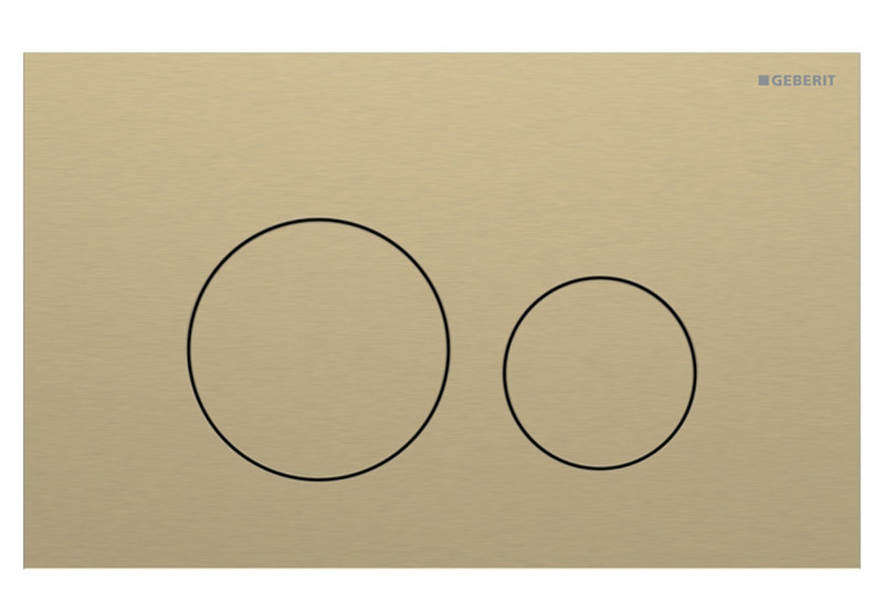 Geberit Sigma 40 przycisk okrągły do stelaża stal mosiądz szczotkowany easy to clean 115.628.QF.1