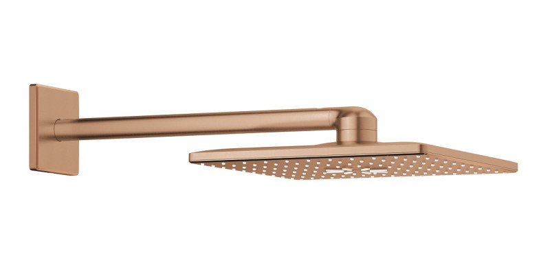 Grohe Grohtherm SmartControl termostatyczny zestaw podtynkowy z deszczownicą Rainshower SmartActive 310 Cube miedziany szczotkowany brushed warm sunset 34864DL0