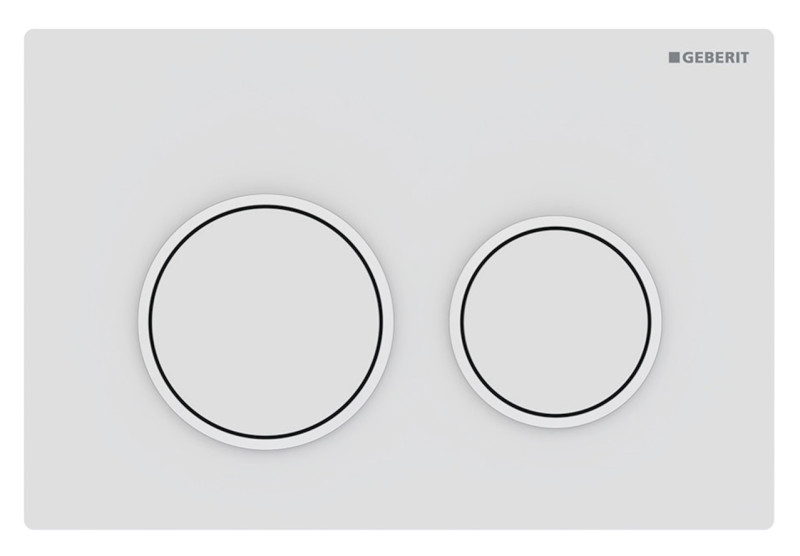 Geberit Omega 20 przycisk do stelaża biały matowy / biały / biały matowy 115.085.01.1