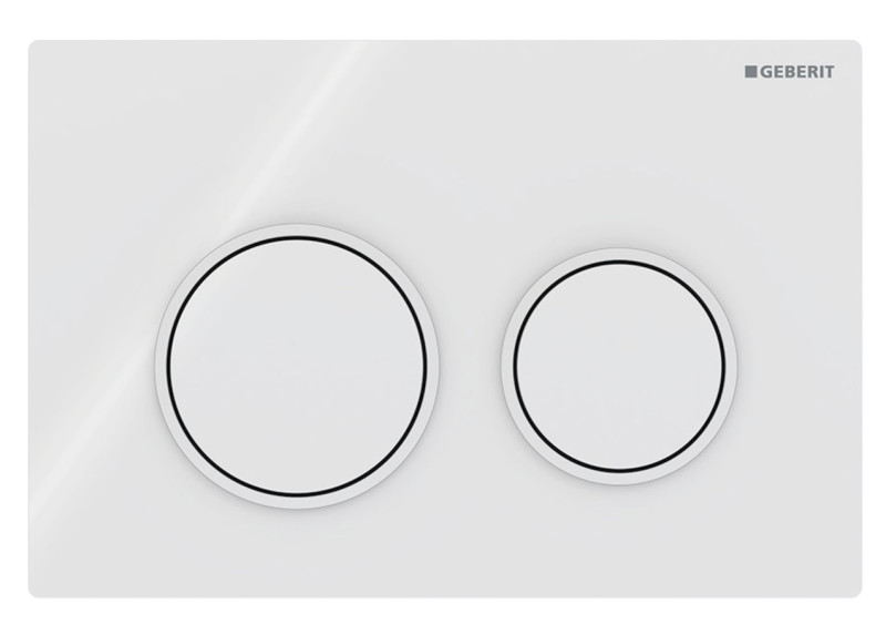 Geberit Omega 20 przycisk do stelaża biały połysk / biały matowy / biały połysk 115.085.11.1