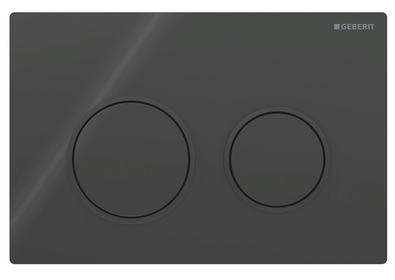 Geberit Omega 20 przycisk do stelaża czarny połysk / czarny matowy / czarny połysk 115.085.DW.1