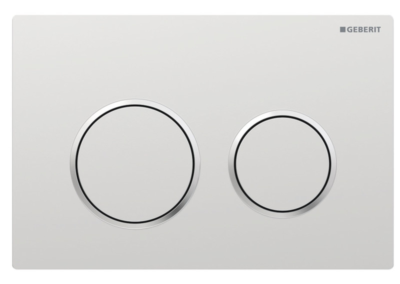 Geberit Omega 20 przycisk do stelaża chrom matowy / chrom błyszczący / chrom matowy 115.085.JQ.1