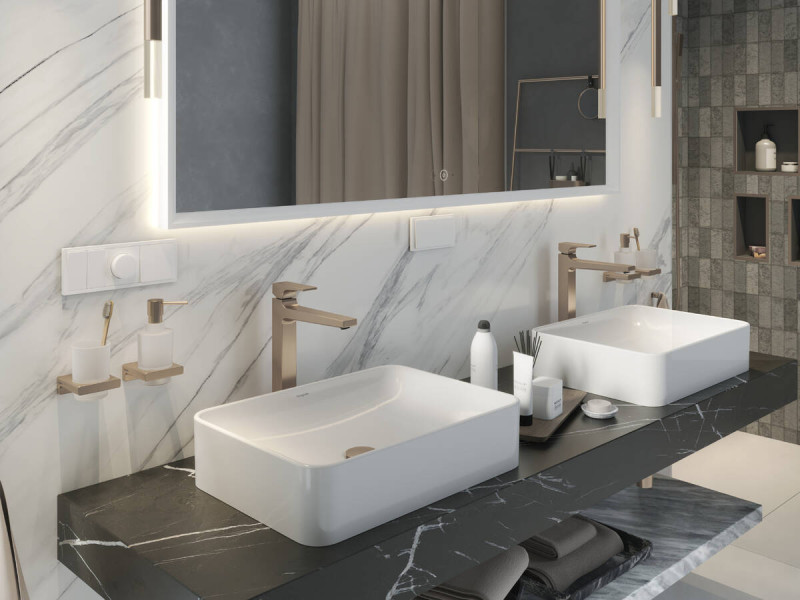 Hansgrohe Xuniva Q Umywalka nablatowa 55x40 cm SmartClean biały 61075450