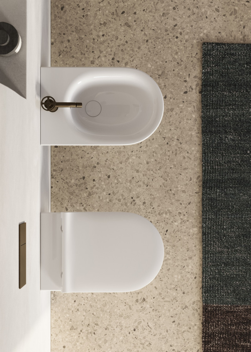 Catalano Sfera 55 Silentech muszla wisząca + deska wolnoopadajaca slim + mocowanie biały połysk Cataglaze 0511550001 + 0551200001 + 9056010000