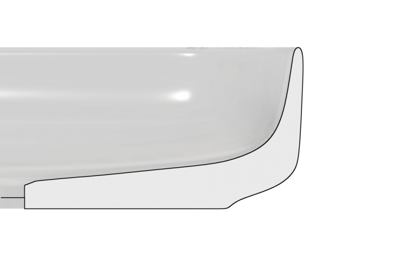 Excellent Cori 2.0 umywalka nablatowa prostokątna 50x38 biały połysk CEEX.6901.500.WH