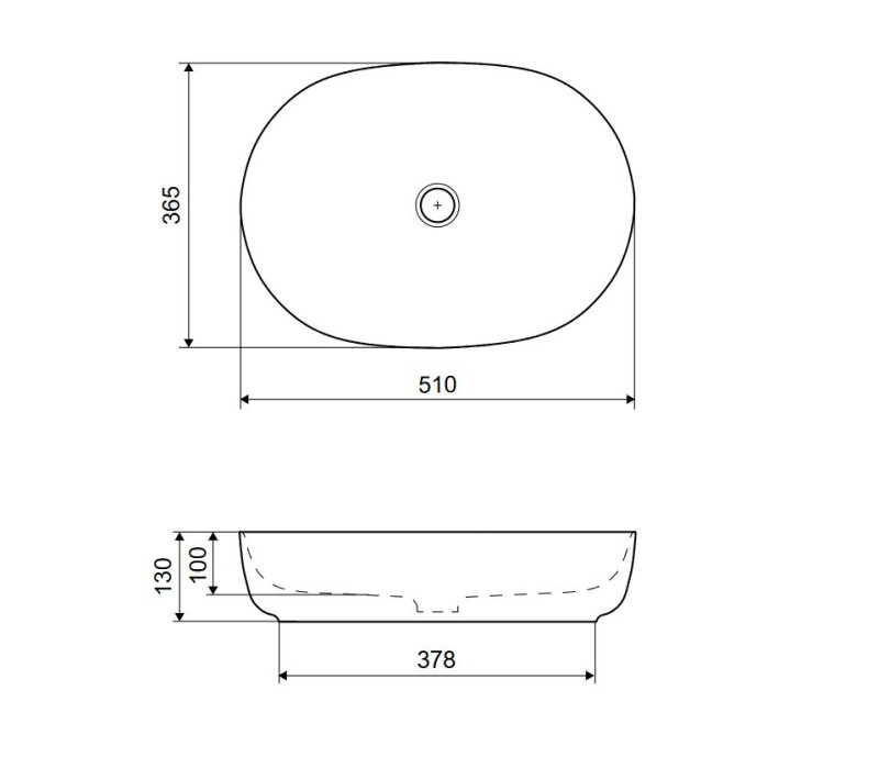 Excellent Jima umywalka nablatowa owalna 51x36 biały połysk CEAC.2001.510.WH