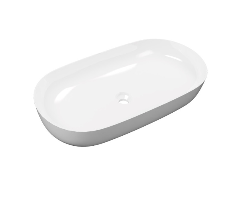 Excellent Jima umywalka nablatowa owalna 71x41 biały połysk CEAC.2001.710.WH