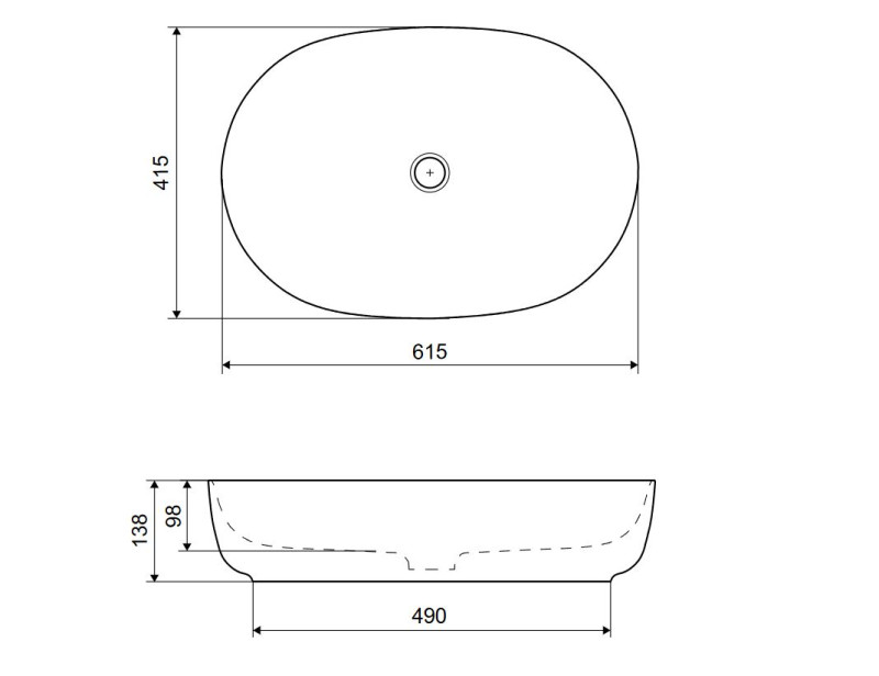 Excellent Jima umywalka nablatowa owalna 61x41 biały mat CEAC.2001.615.WHM