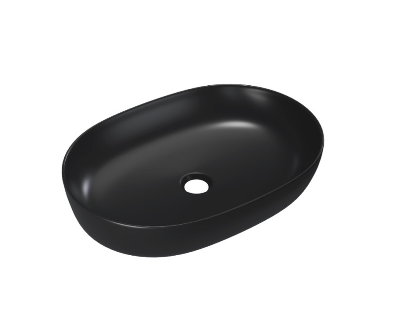 Excellent Jima umywalka nablatowa owalna 61x41 czarny mat CEAC.2001.615.BLM