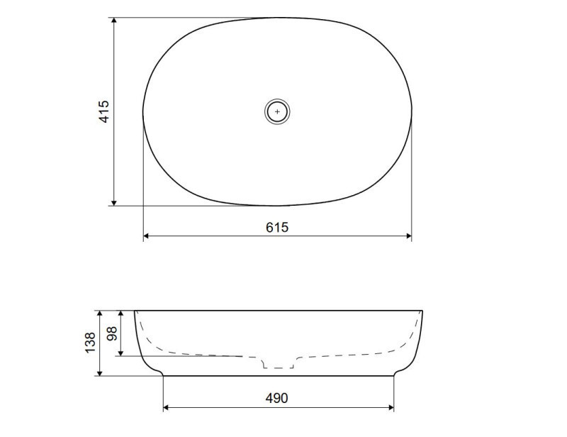 Excellent Jima umywalka nablatowa owalna 61x41 cappucino mat CEAC.2001.615.CAM