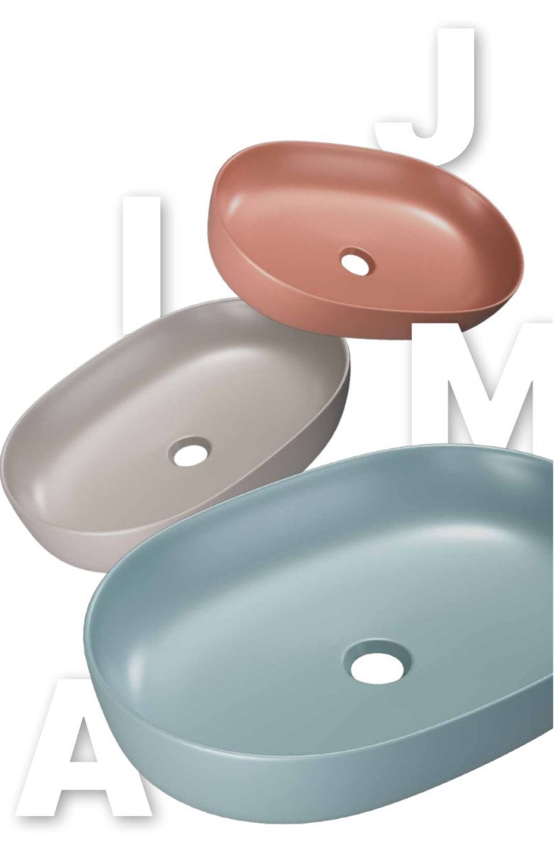 Excellent Jima umywalka nablatowa owalna 61x41 cappucino mat CEAC.2001.615.CAM