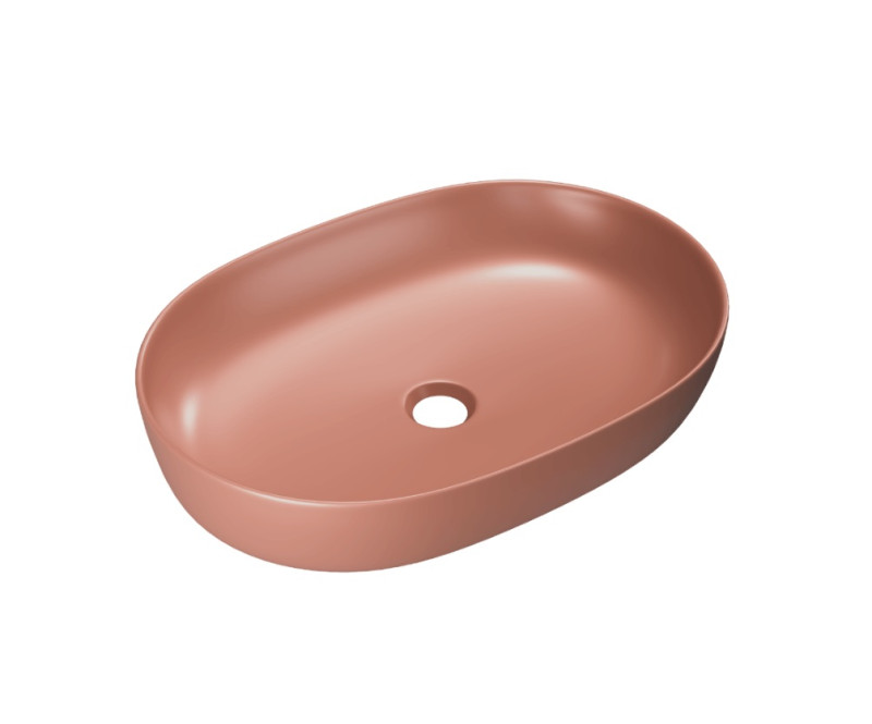 Excellent Jima umywalka nablatowa owalna 61x41 terracotta mat CEAC.2001.615.TEM