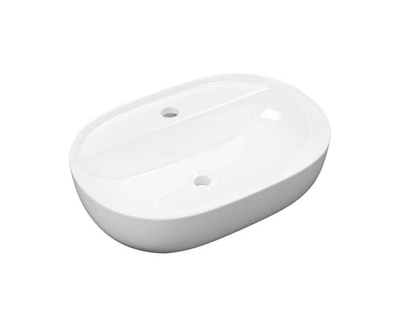 Excellent Jima umywalka nablatowa owalna 51x38 z otworem biały połysk CEAC.2002.510.WH