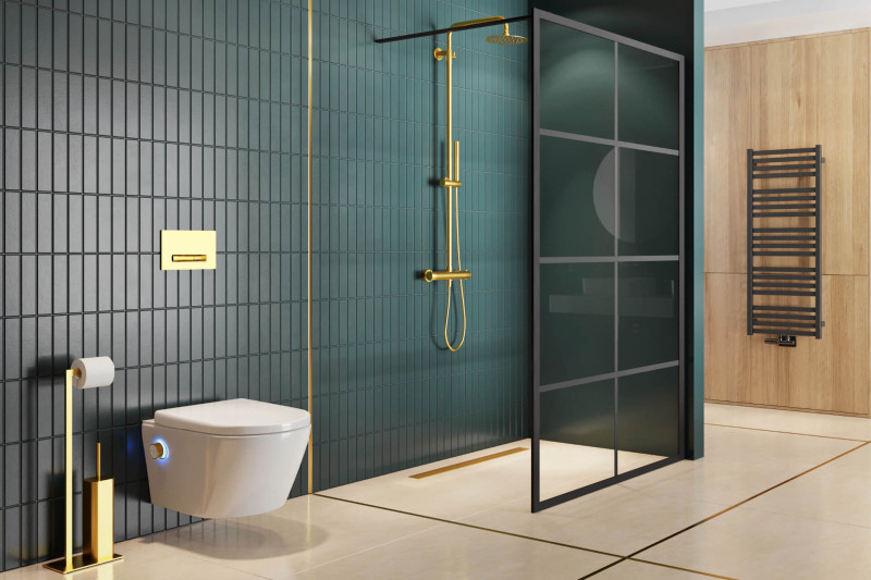 Excellent Aurro przycisk do stelaża wc Shiro 2.0 złoty połysk INEX.AU230.150.GL