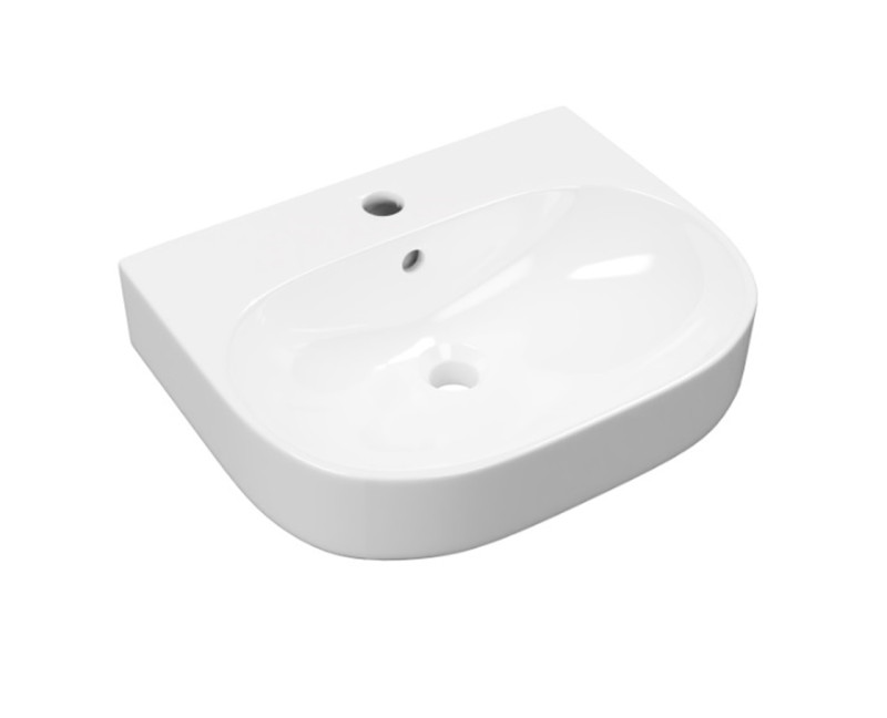 Excellent Oceana umywalka wisząca 50x41 cm owalna biały połysk CEEX.6719.500.WH