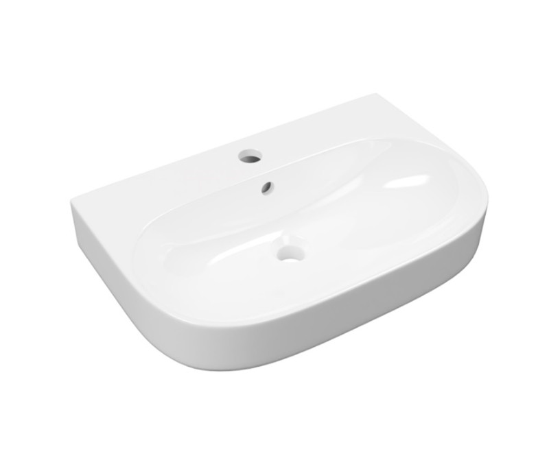 Excellent Oceana umywalka wisząca 60x41 cm owalna biały połysk CEEX.6719.600.WH