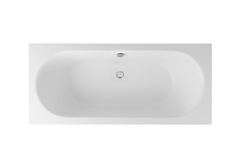 Excellent Oceana Slim wanna prostokątna 170x75 z nogami biały mat WAEX.OCE17WHMS