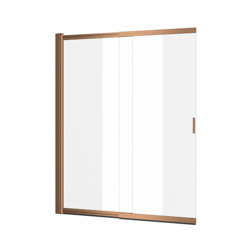 Excellent liner parawan wannowy 2-cześciowy rozsuwany L/P 63-110cm miedź szczotkowana KAEX.2960.1100.LP