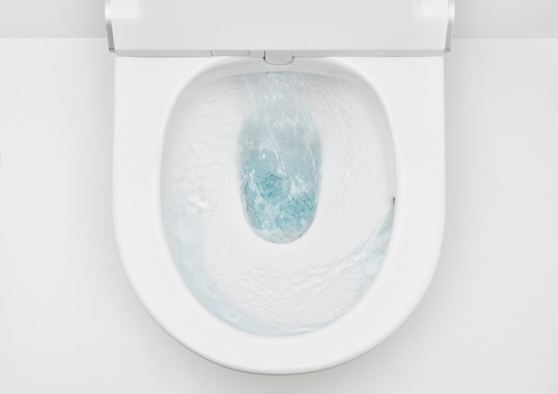 Roca Ona Rimless® Vortex muszla WC wisząca 53x36 cm + deska wolnoopadająca biały połysk A34668C000 + A801E12002