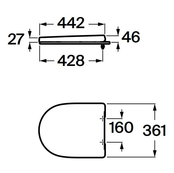 Roca Optica deska WC wolnoopadająca slim duroplast biały A801F72002