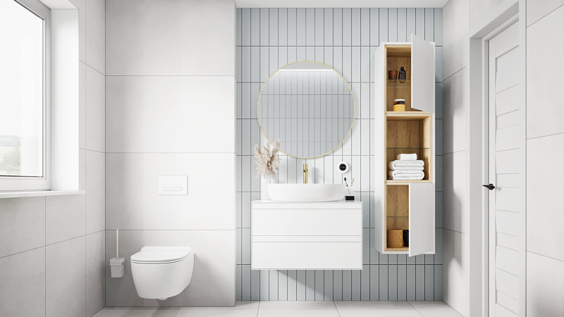 Excellent Virro lustro okrągłe 60x60 złoty szczotkowany DOEX.VI060.GB