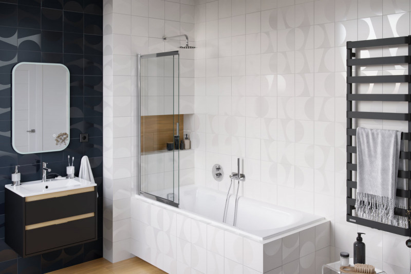 Excellent Lumiro lustro LED w ramie akrylowej prostokątne 100x70 DOEX.LU100.070.AC