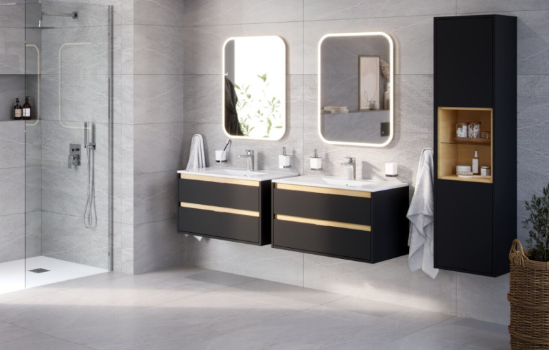 Excellent Lumiro lustro LED w ramie akrylowej prostokątne 120x80 DOEX.LU120.080.AC