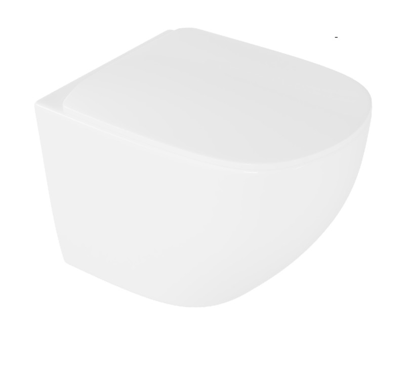 Excellent Luqa Spin 360 muszla WC wisząca + deska wolnoopadająca 48x36 biały połysk CEAC.6403.K.6405.480.WH