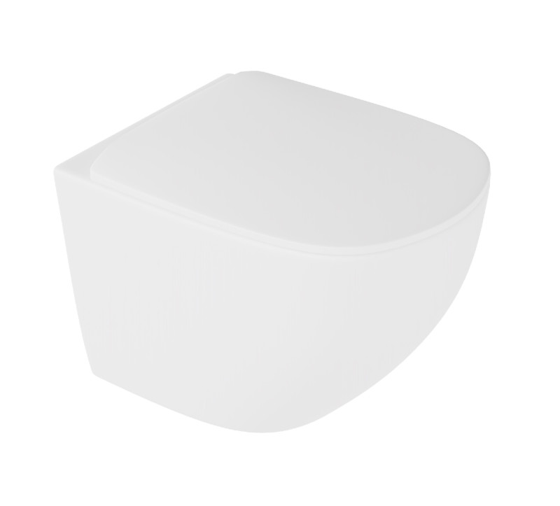 Excellent Luqa Spin 360 muszla WC wisząca + deska wolnoopadająca 48x36 biały matowy CEAC.6403.K.6405.480.WHM