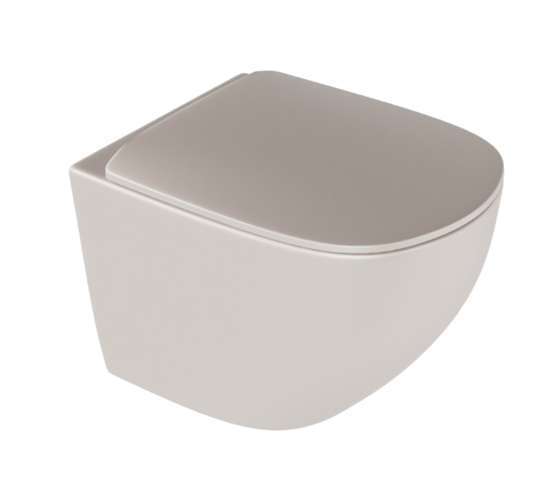 Excellent Luqa Spin 360 muszla WC wisząca + deska wolnoopadająca 48x36 cappucino mat CEAC.6403.K.6405.480.CAM