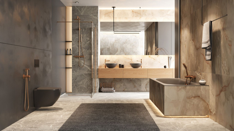 Excellent Luqa Spin 360 muszla WC wisząca + deska wolnoopadająca 48x36 grafit mat CEAC.6403.K.6405.480.GRM