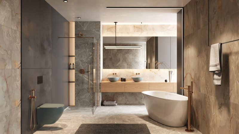 Excellent Luqa Spin 360 muszla WC wisząca + deska wolnoopadająca 48x36 mint blue mat CEAC.6403.K.6405.480.MBM