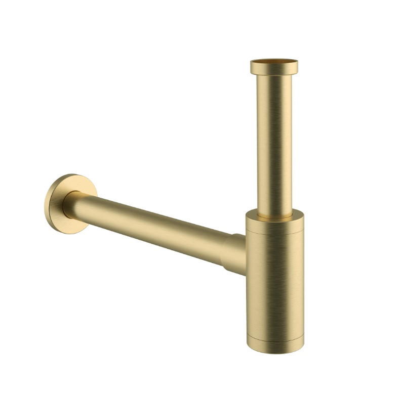 Excellent D54 syfon umywalkowy ozdobny złoty szczotkowany INEX.2018GB