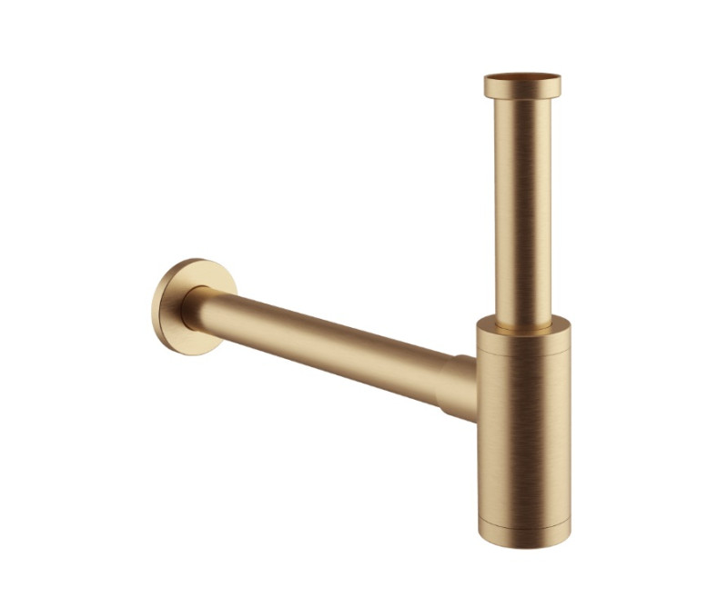 Excellent D54 syfon umywalkowy ozdobny miedziany szczotkowany INEX.2018CB