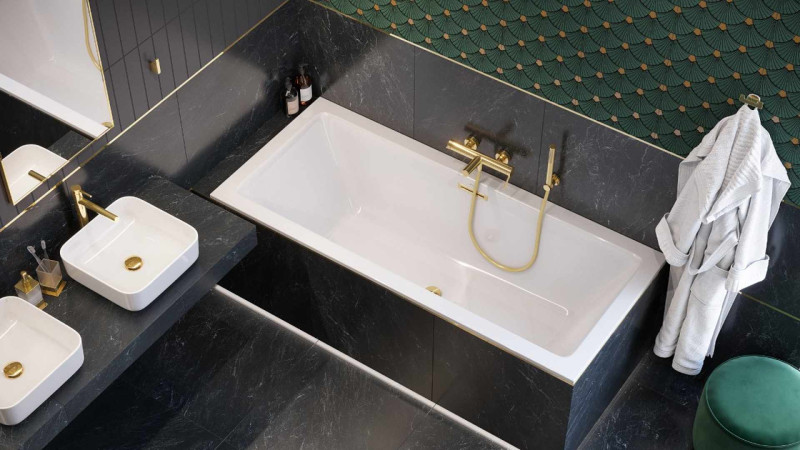 Excellent Loka słuchawka prysznicowa okrągła złoty połysk AREX.SH.023GL