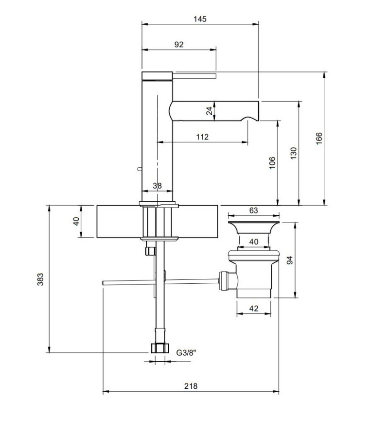 Villeroy&Boch Loop&Friends bateria umywalkowa z korkiem automatycznym nikiel szczotkowany TVW10610215364
